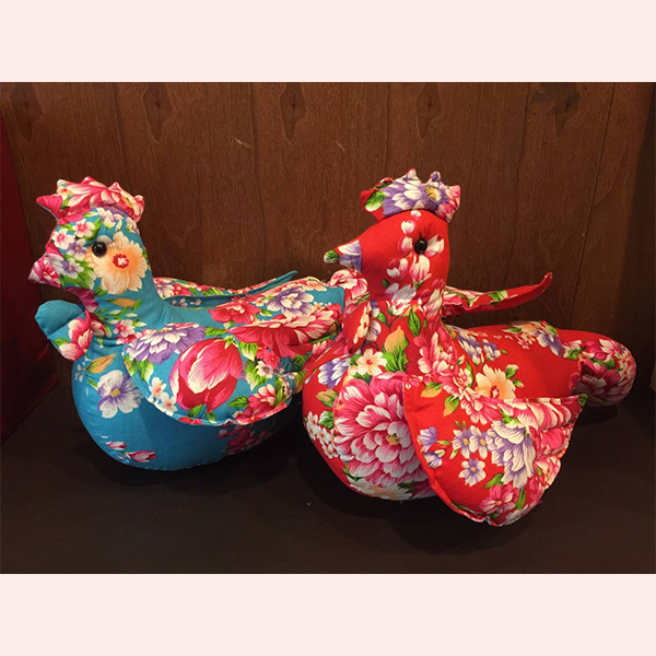 客家花布雞