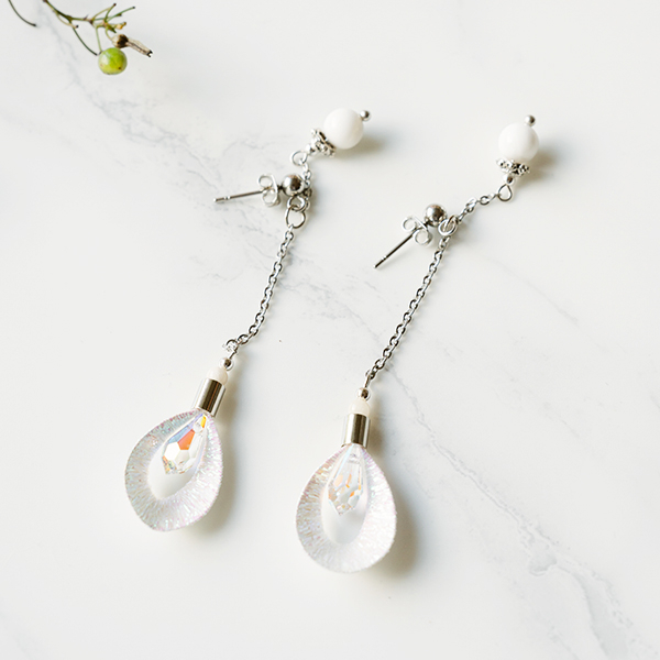 貝殼鍊耳環