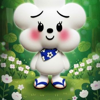 花很美的意思  aka 「花當靚」（ faˊ dongˊ jiangˊ）